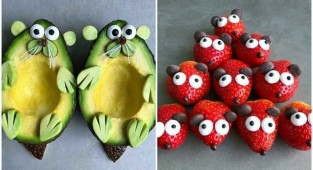 Чудесные персонажи из фруктов: таких милашек и съесть жалко (21 фото)