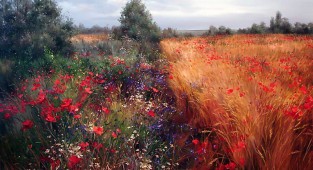 Чудесные цветочные пейзажи Ольги Одальчук (17 фото)