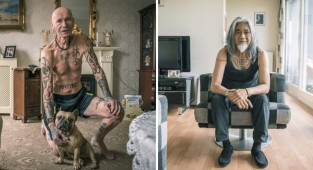 Голландские фотографы создали проект, который отвечает на вопрос: «Как будут выглядеть ваши тату в старости?» (11 фото)
