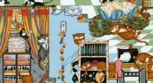Cat kaleidoscope - 6 (72 works)