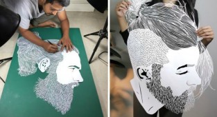 Изящные творения Парта Котекара, вырезанные из бумаги (18 фото)