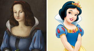Interesting art project: Disney princesses during the Renaissance (12 photos)