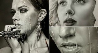23-year-old Japanese artist creates hyper-realistic pencil works (7 photos)