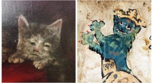 22 доказательства того, что средневековые художники не умели рисовать кошек (23 фото)