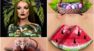 Визажист из Украины превращает губы в произведения искусства (21 фото)