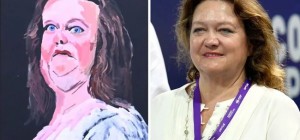 The artist drew a caricature of the richest woman in Australia (3 photos)