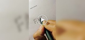 3D shadow calligraphy