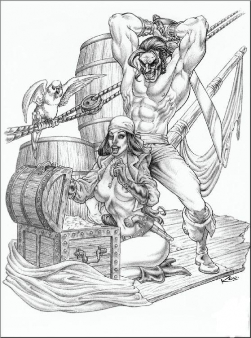Рисованные пиратки