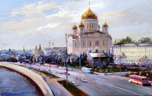 Городской пейзаж "Москва - век нынешний и век минувший"  