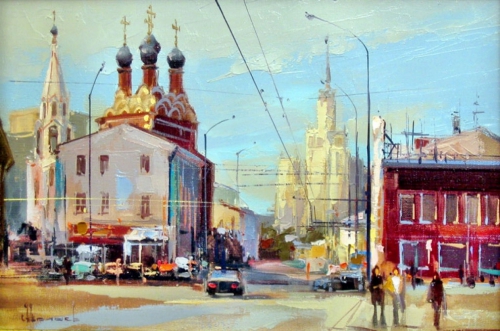 Городской пейзаж "Москва - век нынешний и век минувший"  