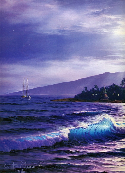 Christian Lassen (часть I) - Вечерний прибой на острове Мауи 
