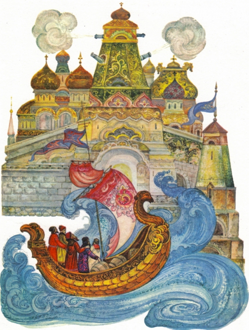 Художник Виктор Лагуна - иллюстрации к сказкам Пушкина (44 картинок)