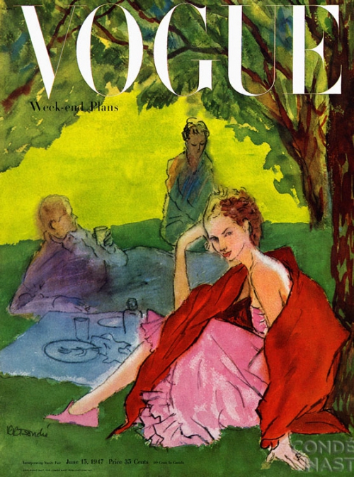 Обложки женского модного журнала Vogue с 1930 по 1950 гг. (85 картинок)