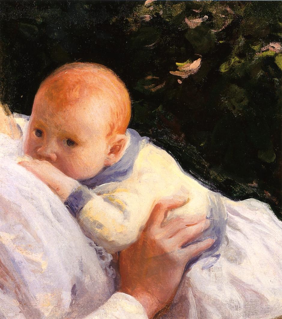 Младенец картина. Joseph Rodefer DECAMP. Джозеф Родефер де Камп картины. Джозеф Родефер де Камп 1858-1923 художник картины. Младенцы в живописи.