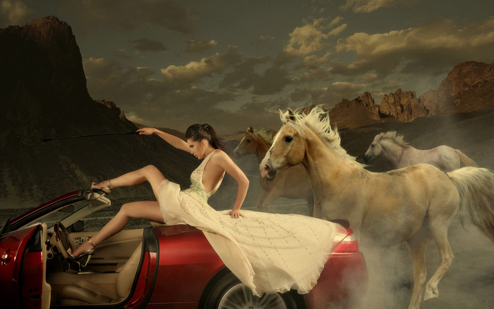 Принцесса едет. Девушка в кабриолете. Машина с лошадью. Девушки и авто. Кабриолет с лошадью.