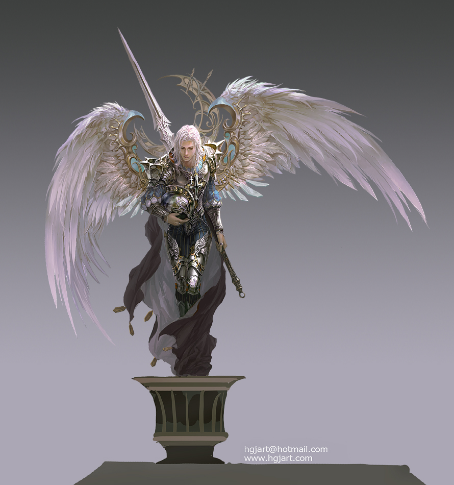 Крылатые архангелы. Guangjian Huang ангел. Guangjian Huang картины. Архангел Самаэль воин света.