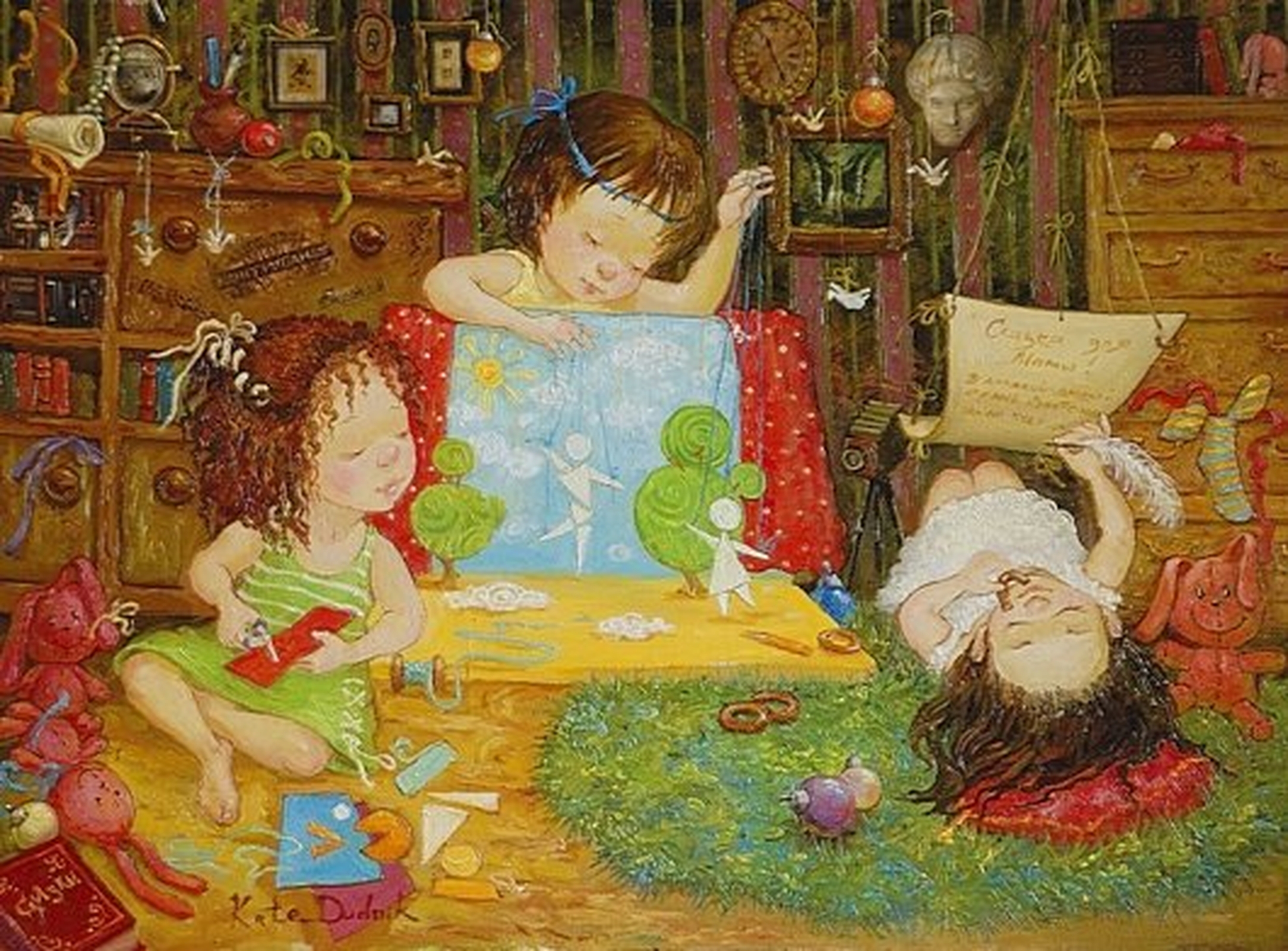 Сказки для детей 7 8 девочек читать. Картины художницы Екатерины Дудник.