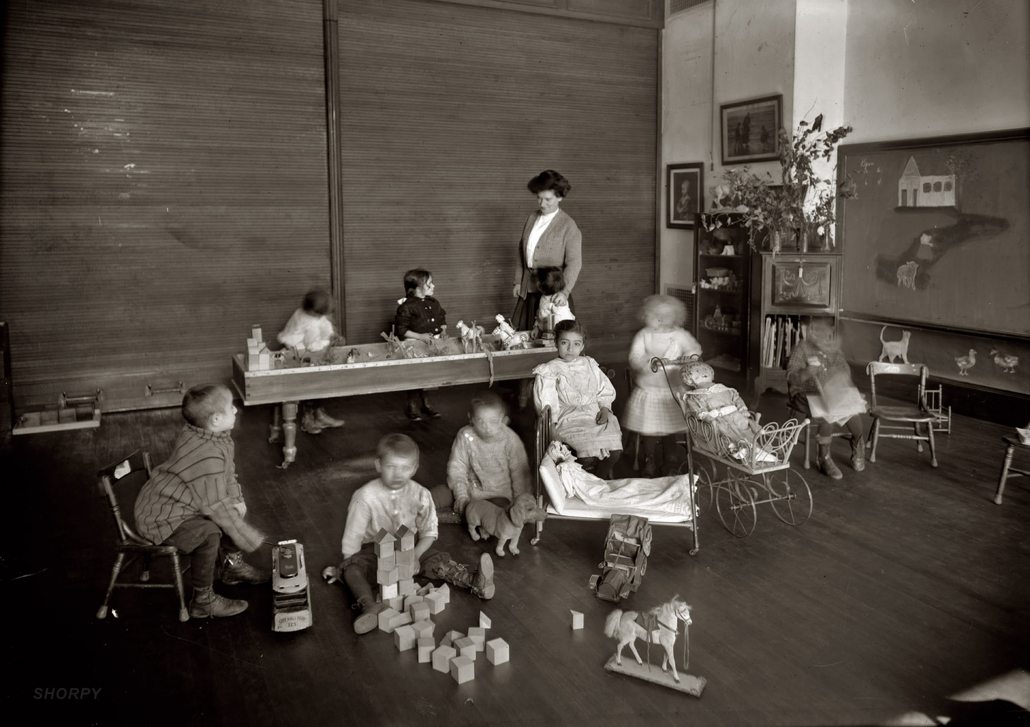 Детский сад в конце 19 века в Америке