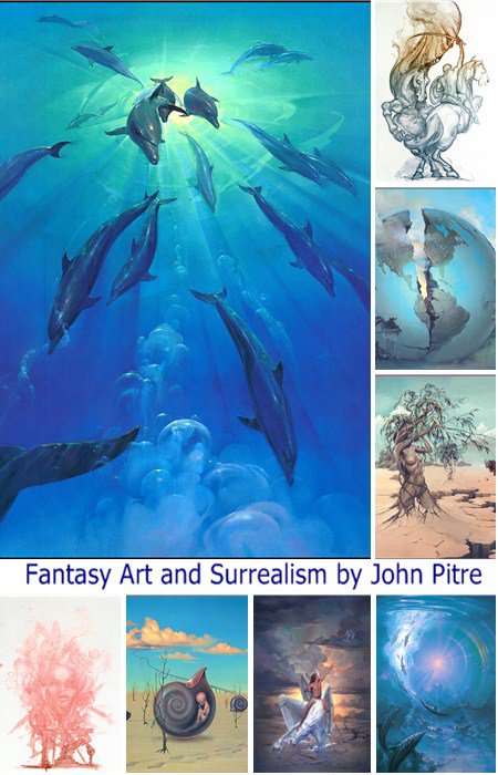 Fantasy Art and Surrealism by John Pitre (80 works)