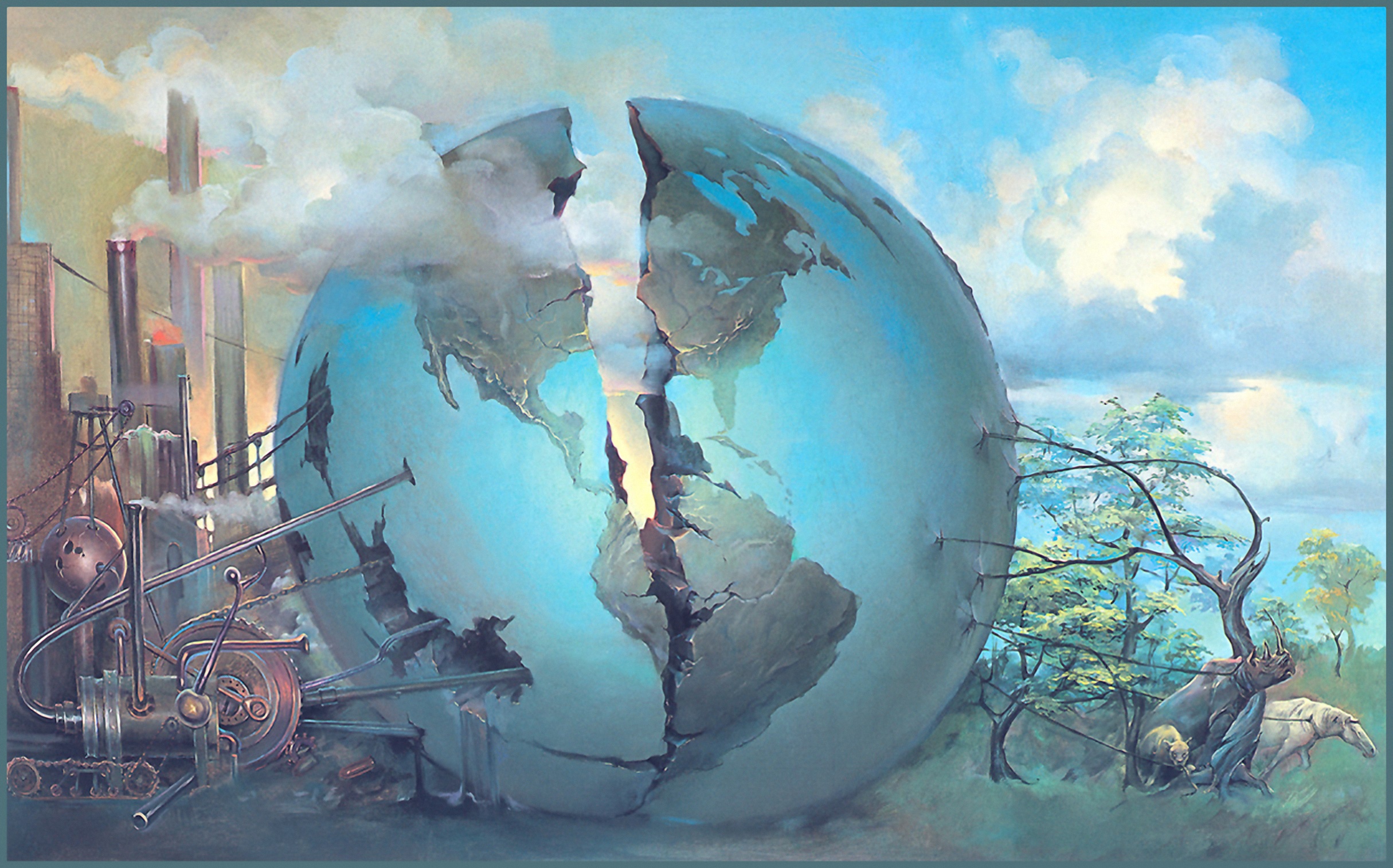 Будущая жизнь на земле. Джон Питре картины экология. Сюрреализм картины. Фантастические картины. Фантастический сюрреализм.