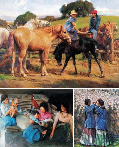 Современная жанровая живопись Китая (105 работ)