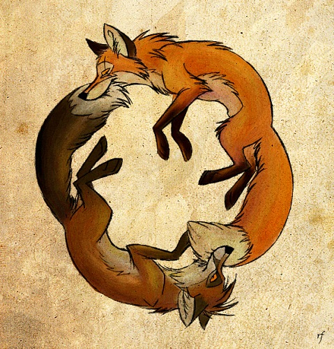 Рисованные лисы (23 работ)