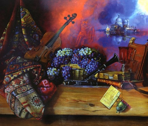 Still Life Oil Paintings by Dusan Jovanovic (19 работ)