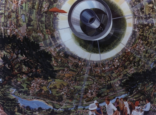 Поселения людей в космосе глазами художников 70-х. (17 работ)
