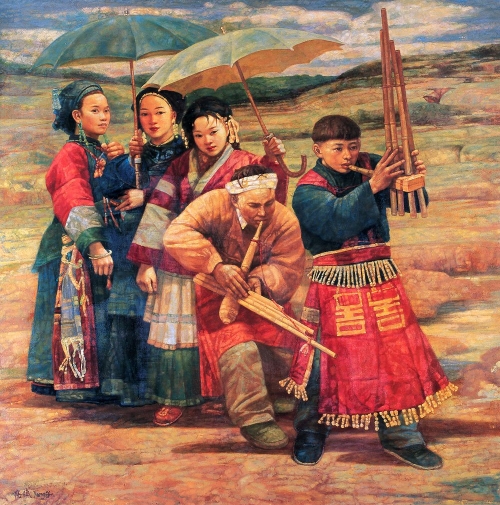 Современная жанровая живопись Китая (105 работ)