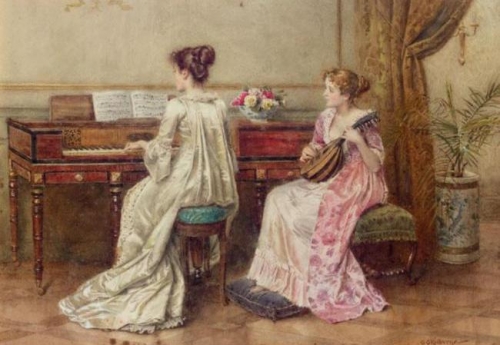 Английский живописец George Goodwin Kilburne (1839-1924) (265 работ)