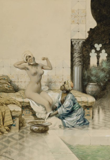 Акварели художника Giuseppe Aureli (1858-1929) (29 работ)