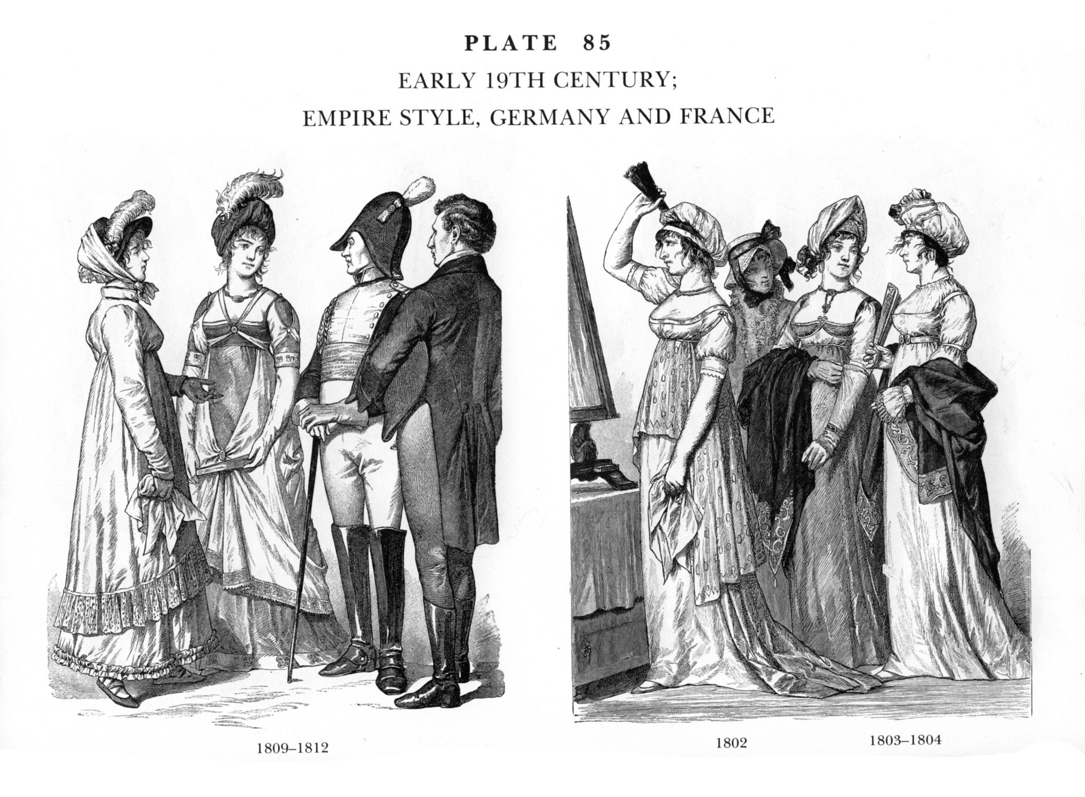 Западноевропейский костюм 19 века