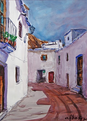 Collection of works by Spanish watercolorists (62 works)