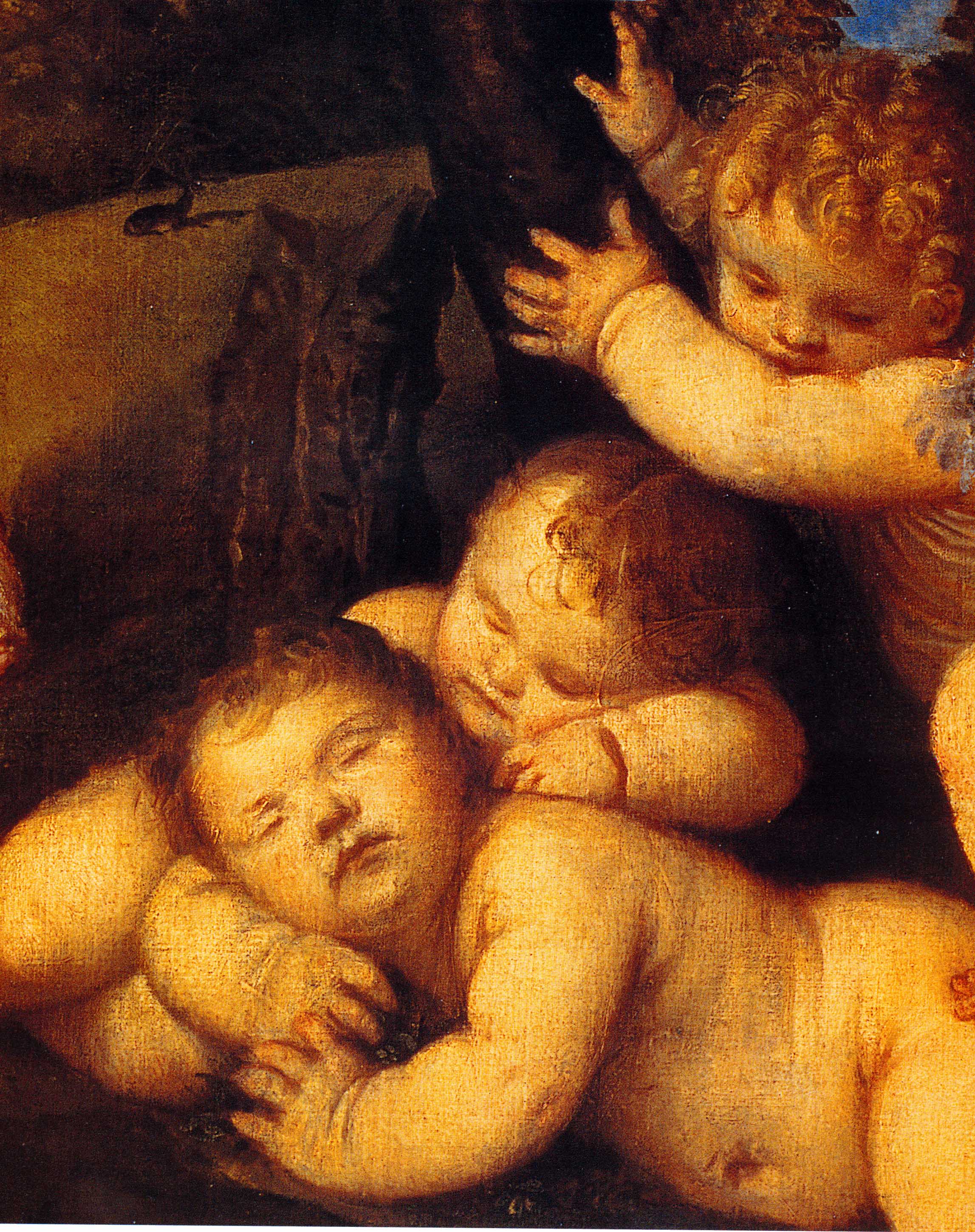 Тициан картины. Тициан художник картины. Тициан младенец. Тициан праздник младенцев. Ангел на картине Тициана.