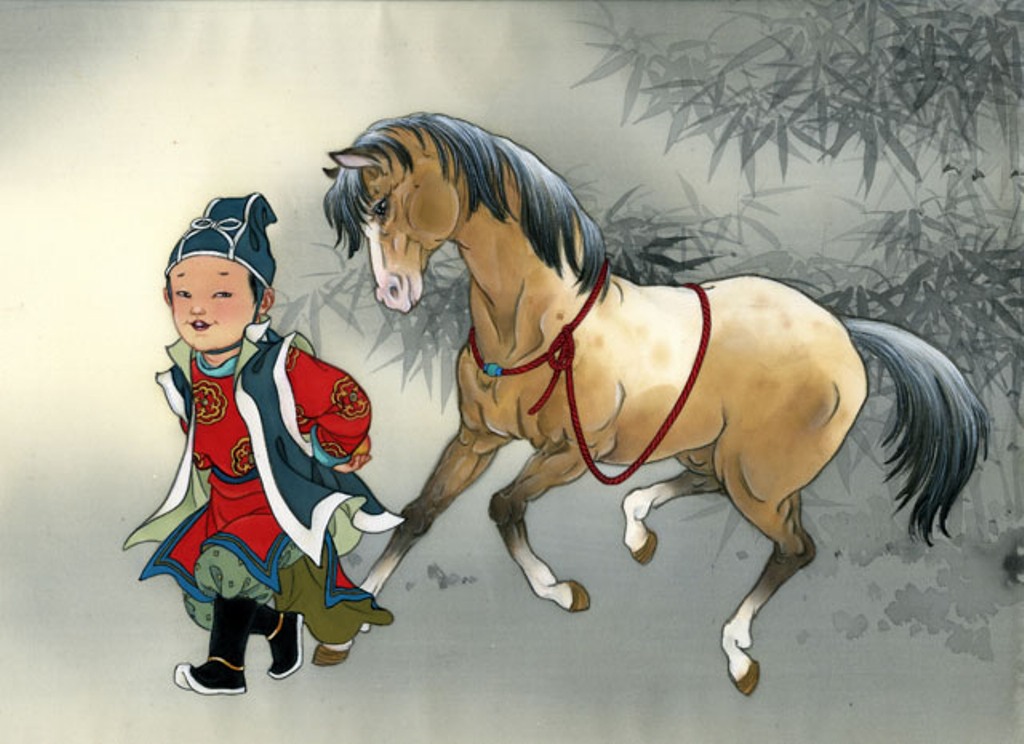 Китайские лошадки. Лошадь иллюстрация. Мальчик на лошади. Дети в живописи с лошадкой. Мальчик на лошадке.