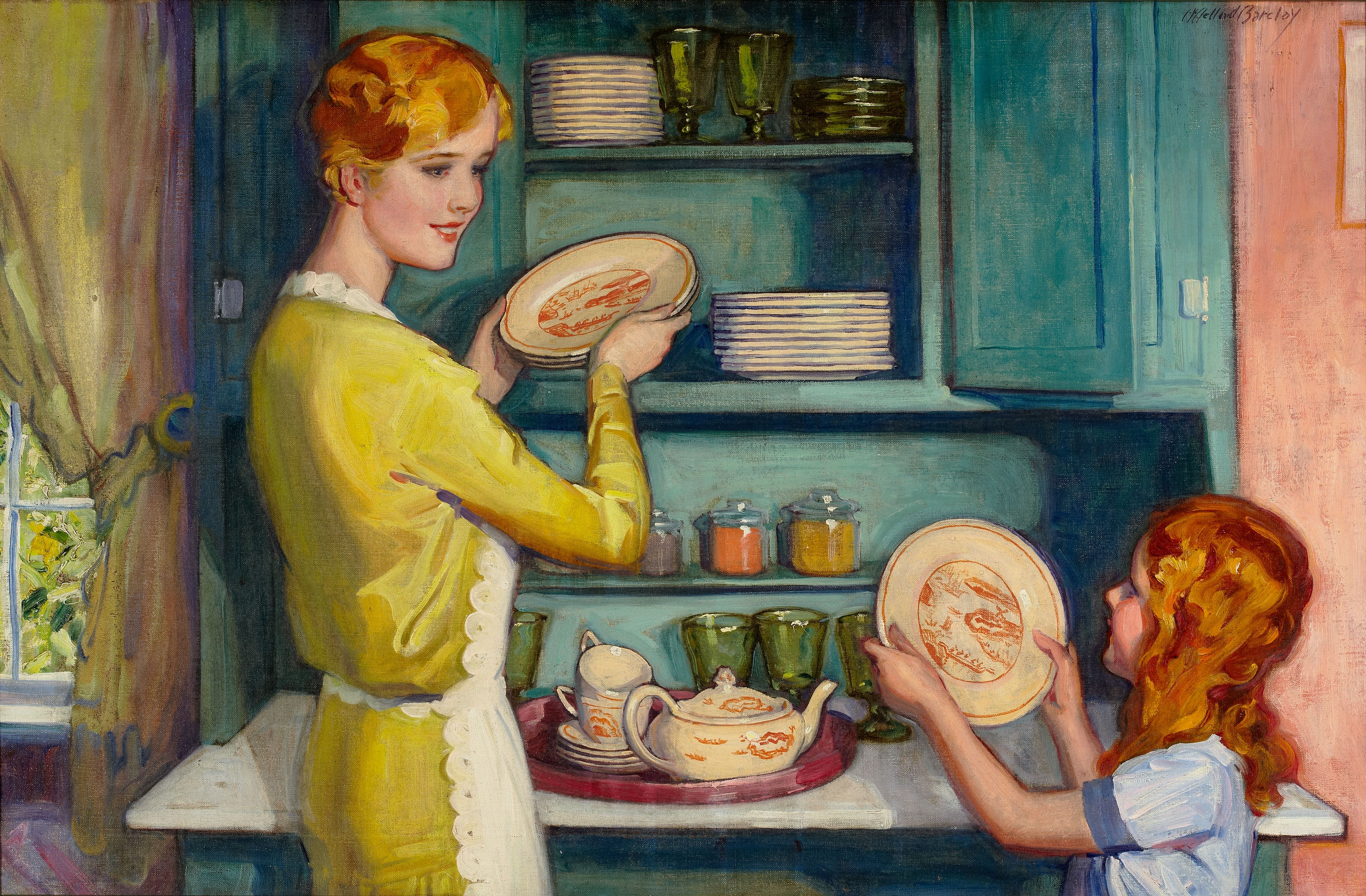 Мама помоги я ее любил. Картина мать моет посуду авторы е.и.Радина и в.а.Езикеева. Картина мама моет посуду. Сюжетная картина на кухне. Советская кухня живопись.
