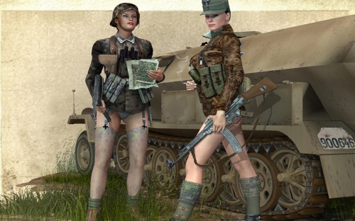 3D military girls - Designer Riguel (55 фото)