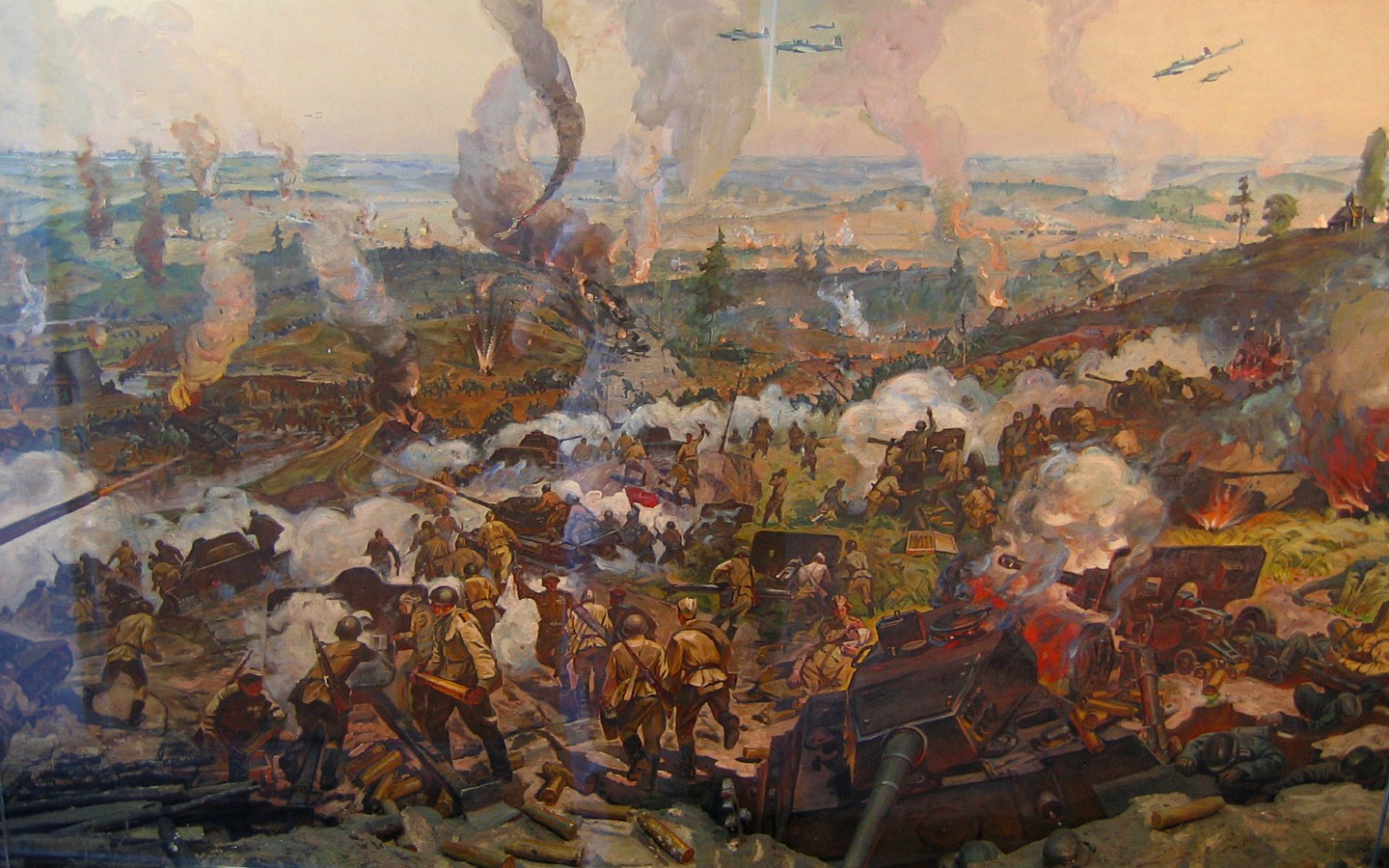 Картина военная сцена. Багратион в сражении. Битва Багратион 1944. Белорусская битва 1944.