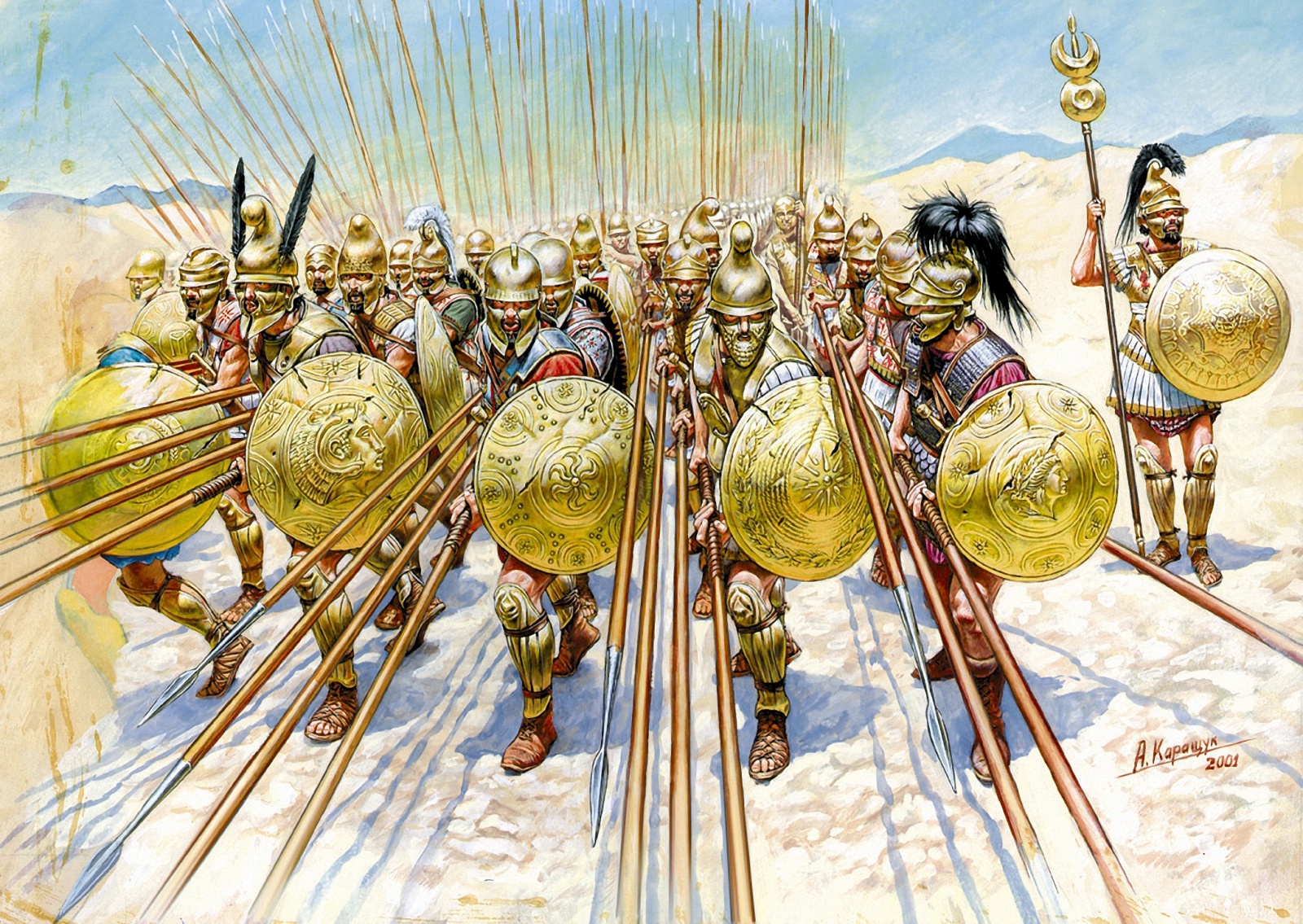 Как перед боем строилась македонская фаланга. Македонская армия фаланга.