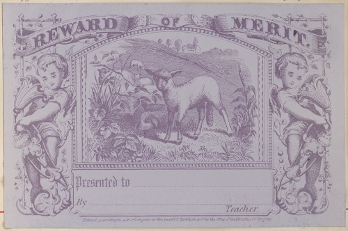 School reward cards. Ohio Gibson & Co., 1873 (94 фото)