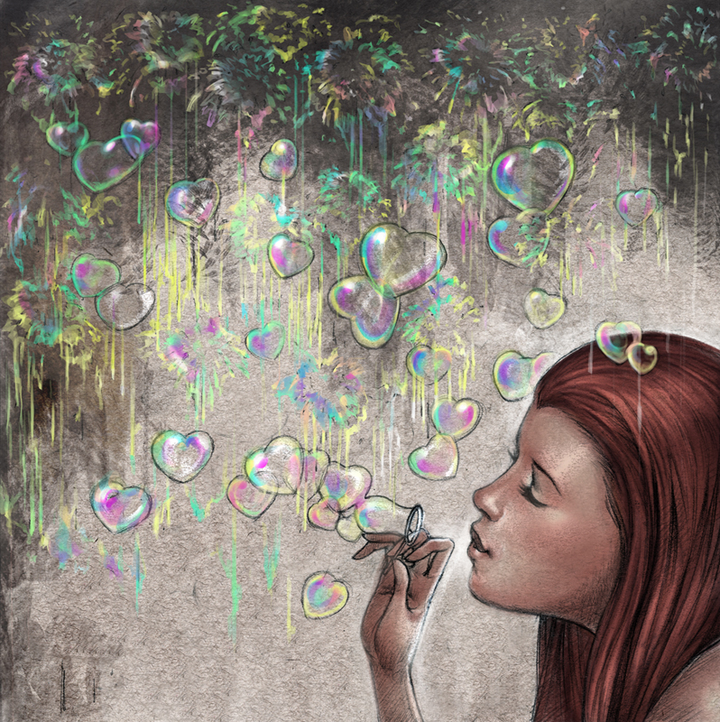 Пузырьки в голове. Девушка с мыльными пузырями. Девушка с мыльными пузырями арт. Девушка дует мыльные пузыри. Девушка пускает мыльные пузыри.