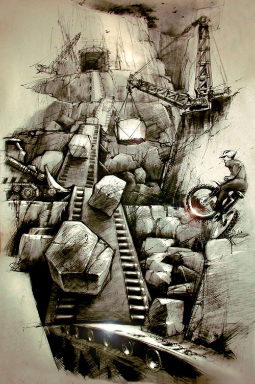 Большая подборка работ румынского художника - иллюстратора Даниэля Досиу (Daniel Dociu) (438 работ)